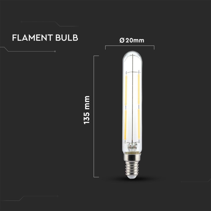 Bombilla LED FILAMENT T20 E14/4W/230V 3000K