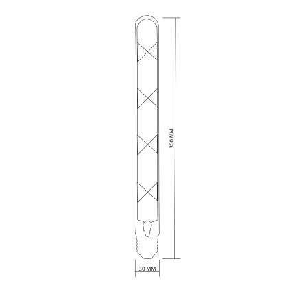 Bombilla LED FILAMENT VINTAGE LED T30 E27/4,5W/230V 2700K