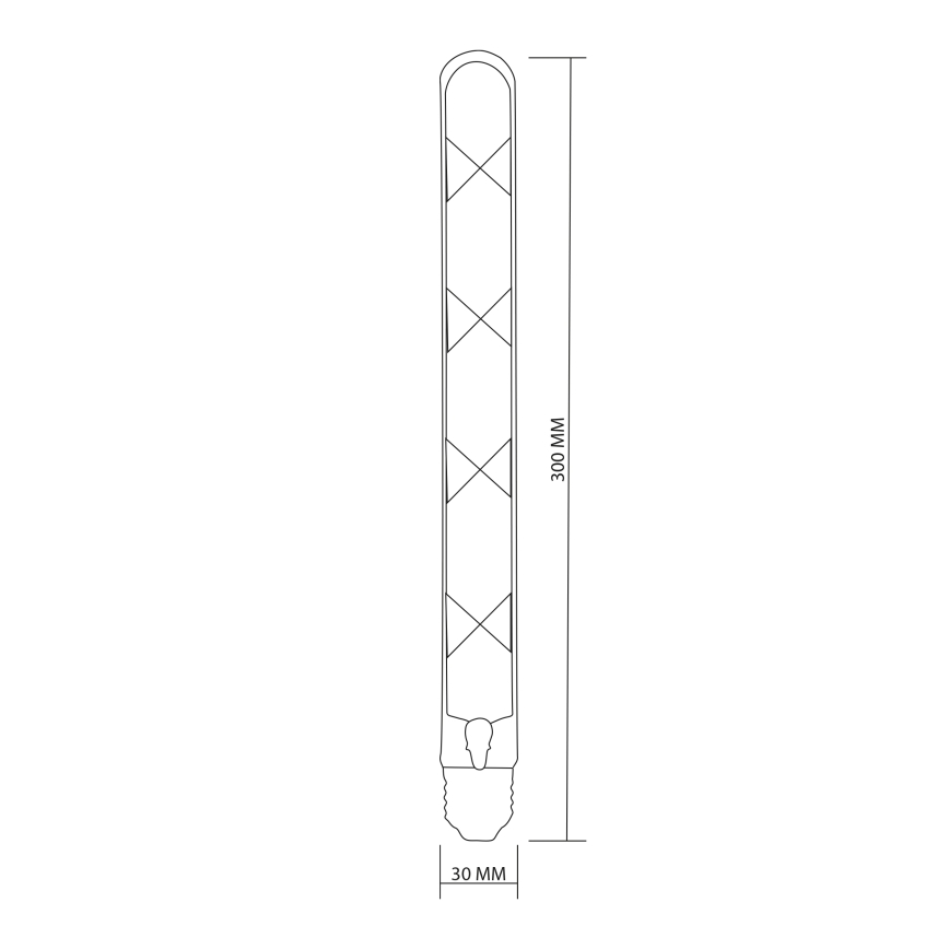 Bombilla LED FILAMENT VINTAGE LED T30 E27/4,5W/230V 2700K