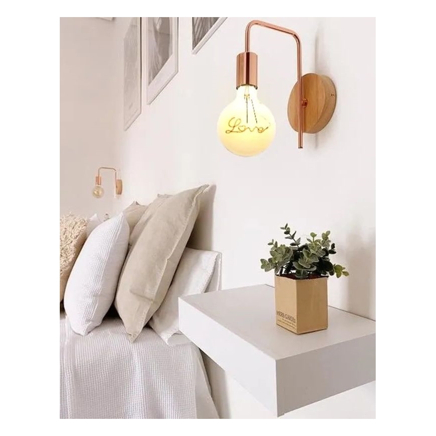 Bombilla LED FILAMENT VINTAGE LOVE G125 E27/2W/230V 2000K