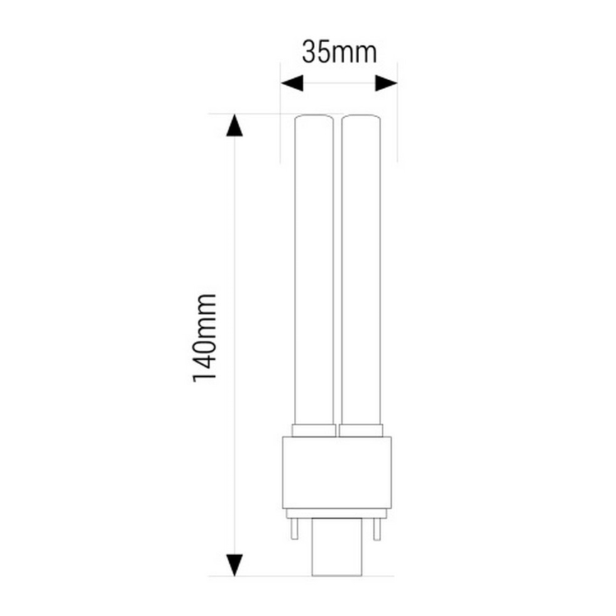 Bombilla LED G24/10W/230V 3000K
