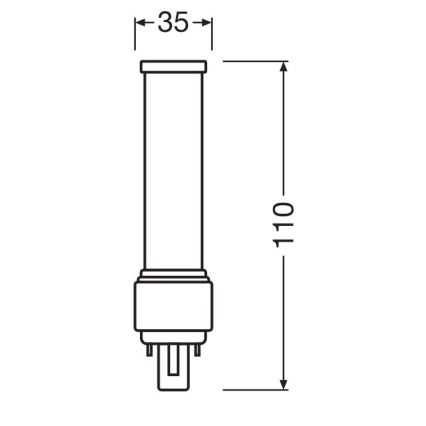 Bombilla LED G24d-1/5W/230V 4000K - Osram