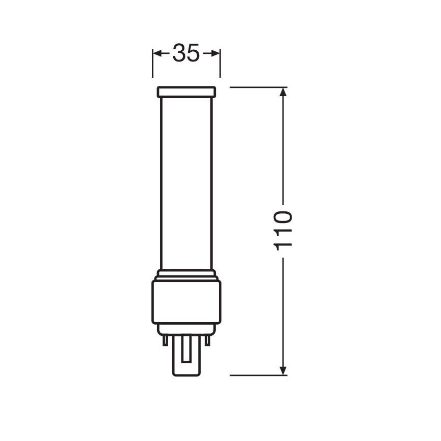 Bombilla LED G24d-1/5W/230V 4000K - Osram