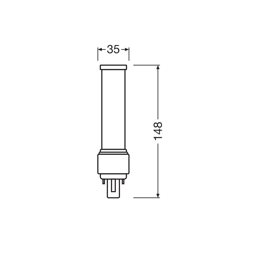 Bombilla LED G24D-1/6W/230V 4000K - Osram