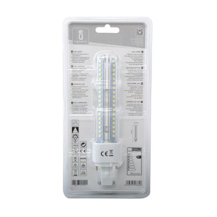 Bombilla LED G24D-3/12W/230V 6500K - Aigostar