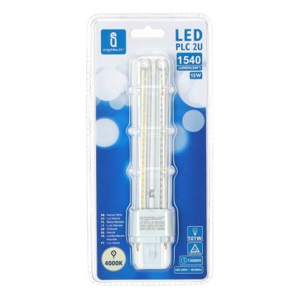 Bombilla LED G24D-3/15W/230V 4000K - Aigostar