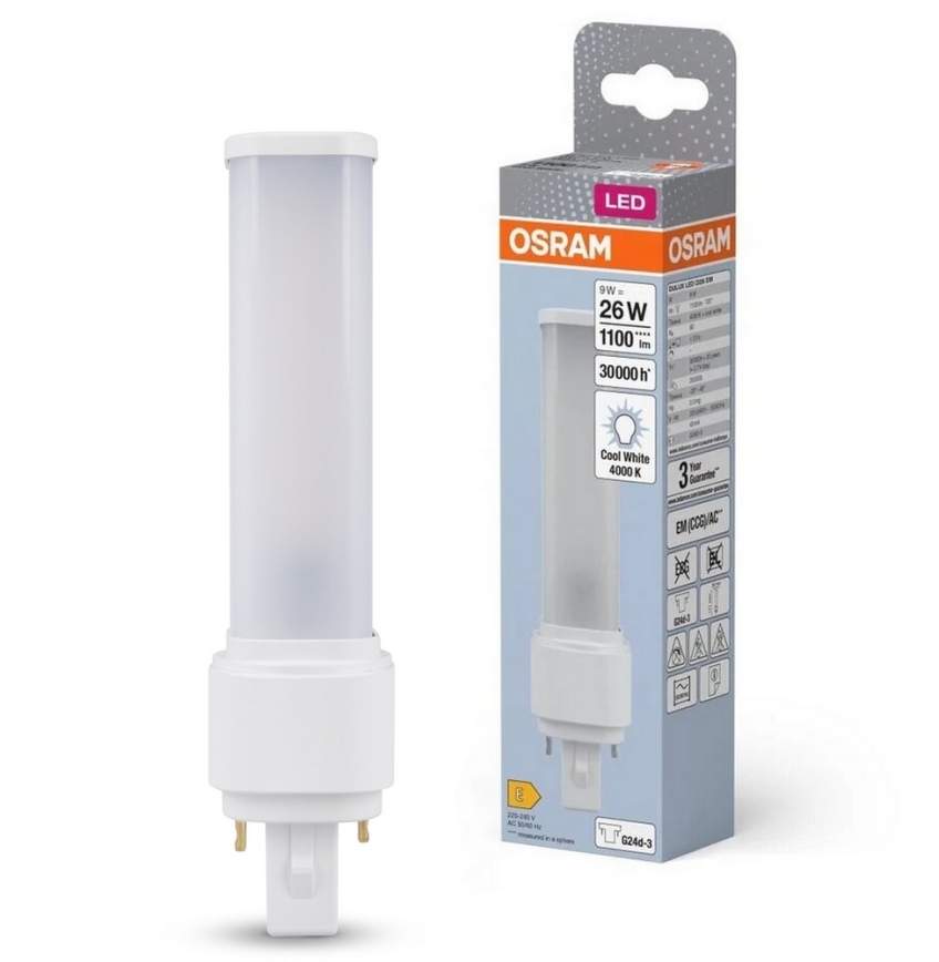 Bombilla LED G24d-3/9W/230V 4000K - Osram