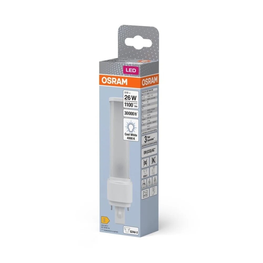 Bombilla LED G24d-3/9W/230V 4000K - Osram