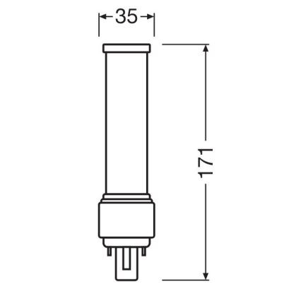 Bombilla LED G24d-3/9W/230V 4000K - Osram