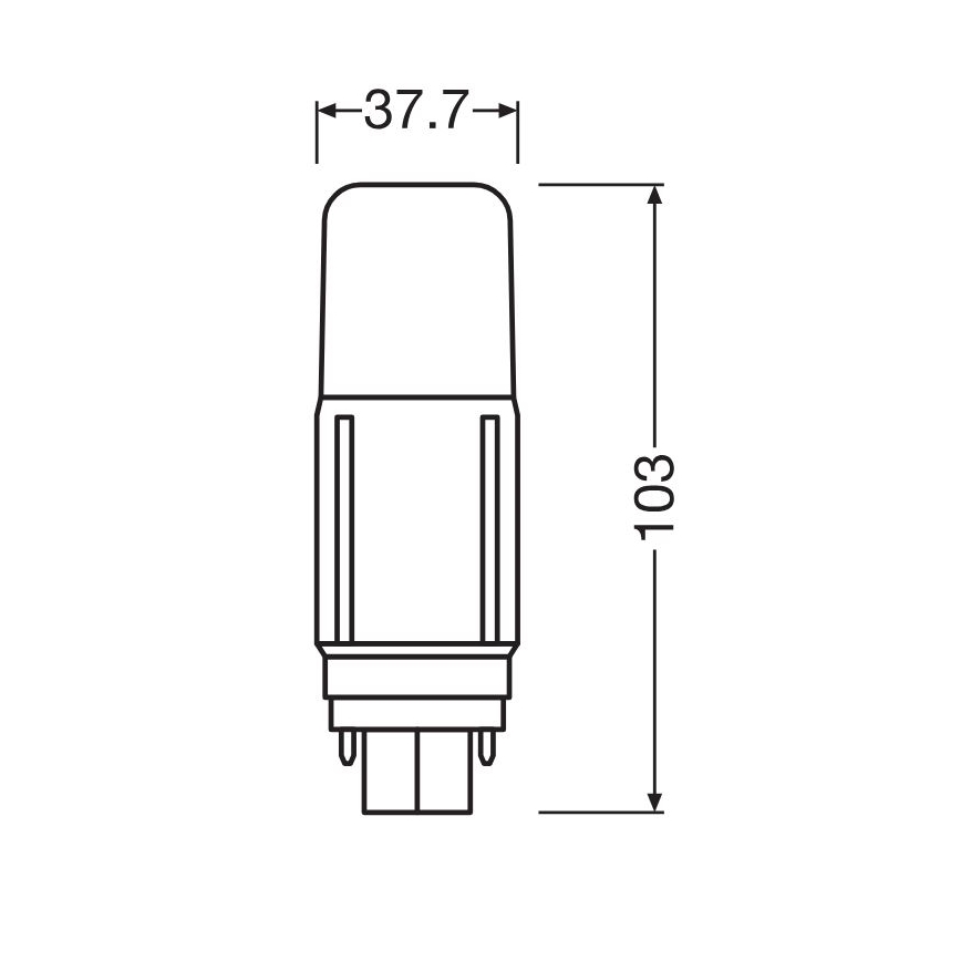 Bombilla LED G24d/5,5W/230V 4000K - Osram