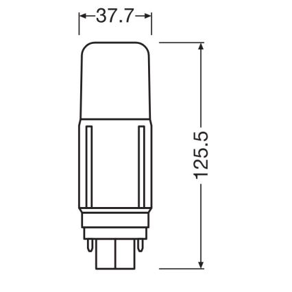 Bombilla LED G24d/9,5W/230V 3000K - Osram