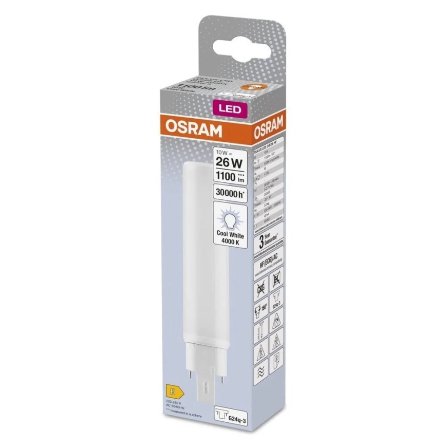 Bombilla LED G24q-3/10W/230V 4000K - Osram