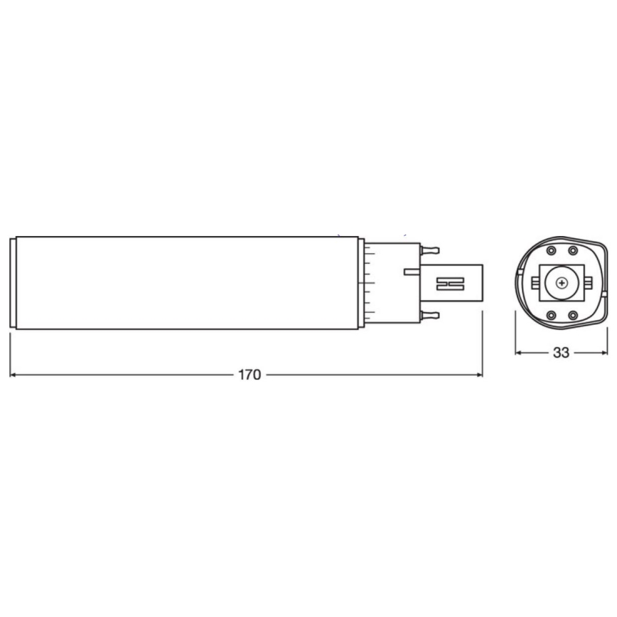 Bombilla LED G24q-3/10W/230V 4000K - Osram