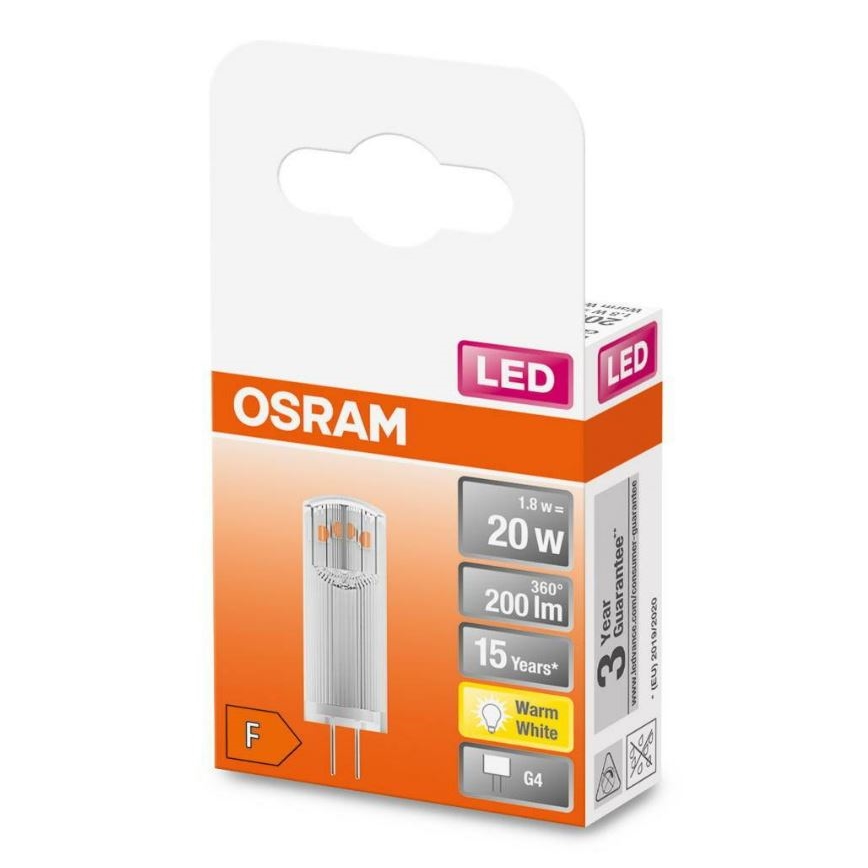 Bombilla LED G4/1,8W/12V 2700K - Osram