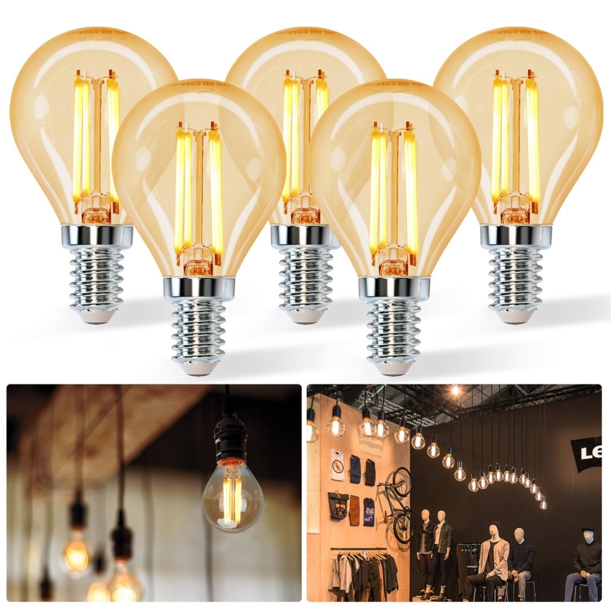 Bombilla LED G45 E14/4W/230V 2200K - Aigostar