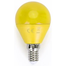 Bombilla LED G45 E14/4W/230V amarillo - Aigostar 100003OGA