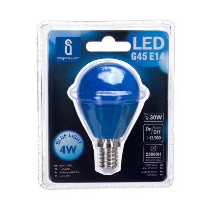 Bombilla LED G45 E14/4W/230V azul - Aigostar