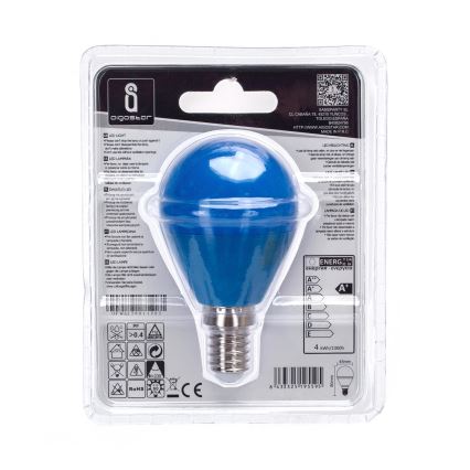 Bombilla LED G45 E14/4W/230V azul - Aigostar