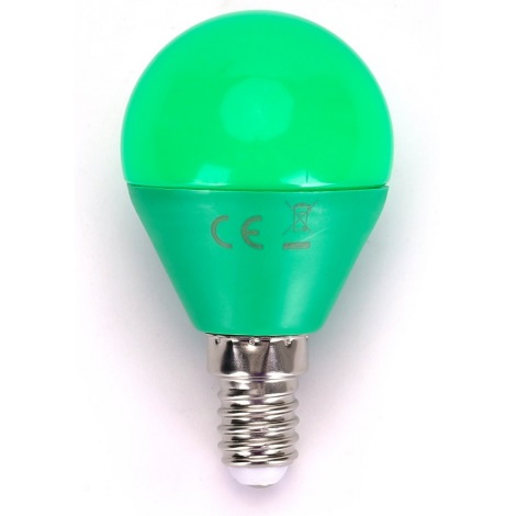 Bombilla LED G45 E14/4W/230V verde - Aigostar
