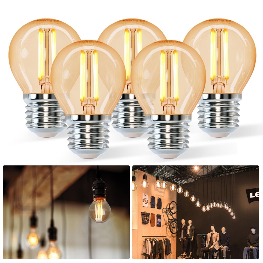Bombilla LED G45 E27/4W/230V 2200K - Aigostar