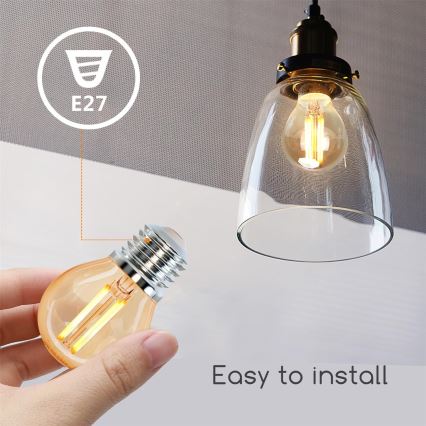 Bombilla LED G45 E27/4W/230V 2200K - Aigostar