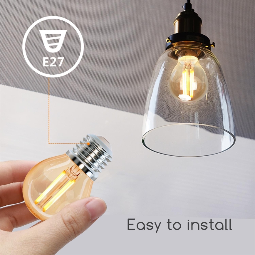 Bombilla LED G45 E27/4W/230V 2200K - Aigostar