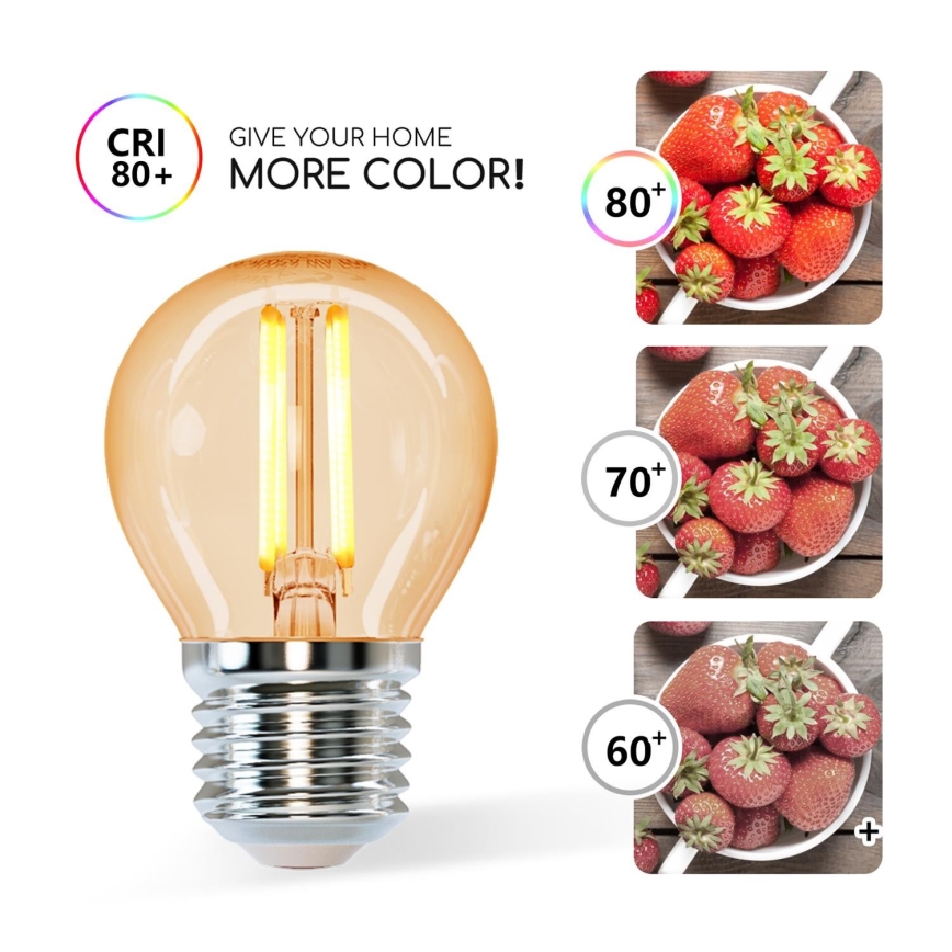 Bombilla LED G45 E27/4W/230V 2200K - Aigostar