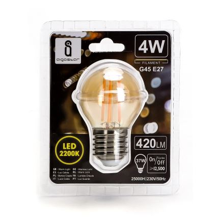 Bombilla LED G45 E27/4W/230V 2200K - Aigostar