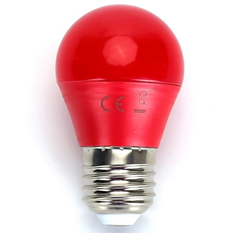 Bombilla LED G45 E27/4W/230V roja - Aigostar