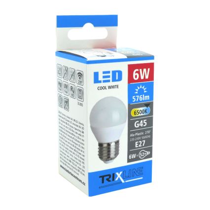 Bombilla LED G45 E27/6W/230V 6500K