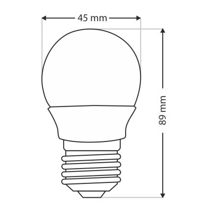 Bombilla LED G45 E27/6W/230V 6500K