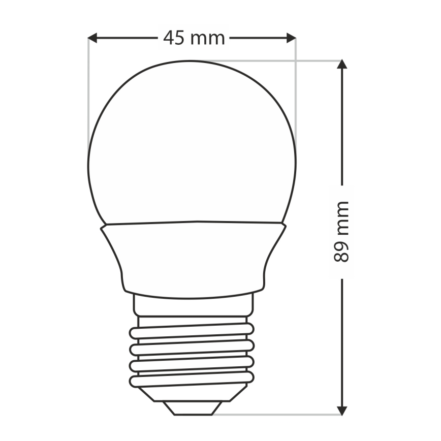 Bombilla LED G45 E27/6W/230V 6500K