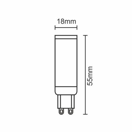 Bombilla LED G9/5W/230V 2800K