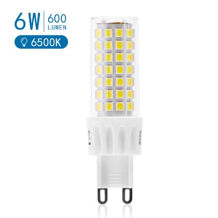 Bombilla LED G9/6W/230V 6500K - Aigostar