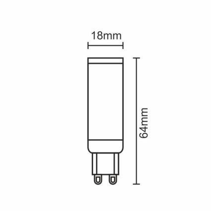 Bombilla LED G9/7W/230V 2800K