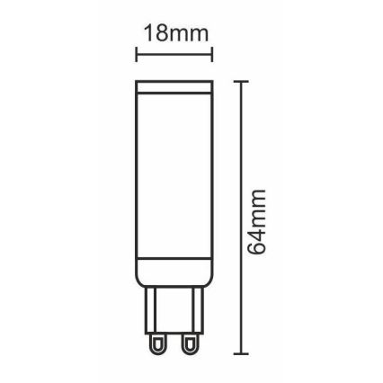 Bombilla LED G9/7W/230V 6000K