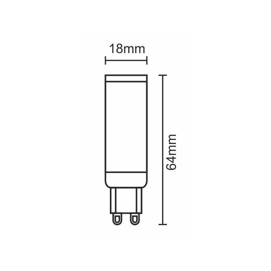 Bombilla LED G9/7W/230V 6000K
