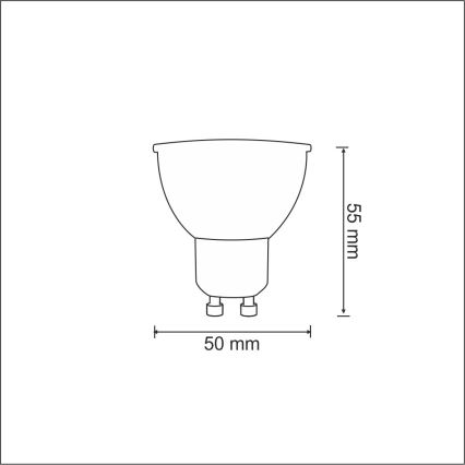 Bombilla LED GU10/3,5W/230V 6400K