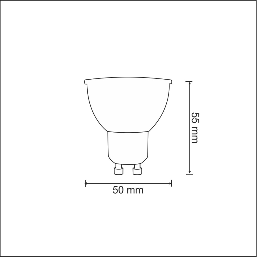 Bombilla LED GU10/3,5W/230V 6400K
