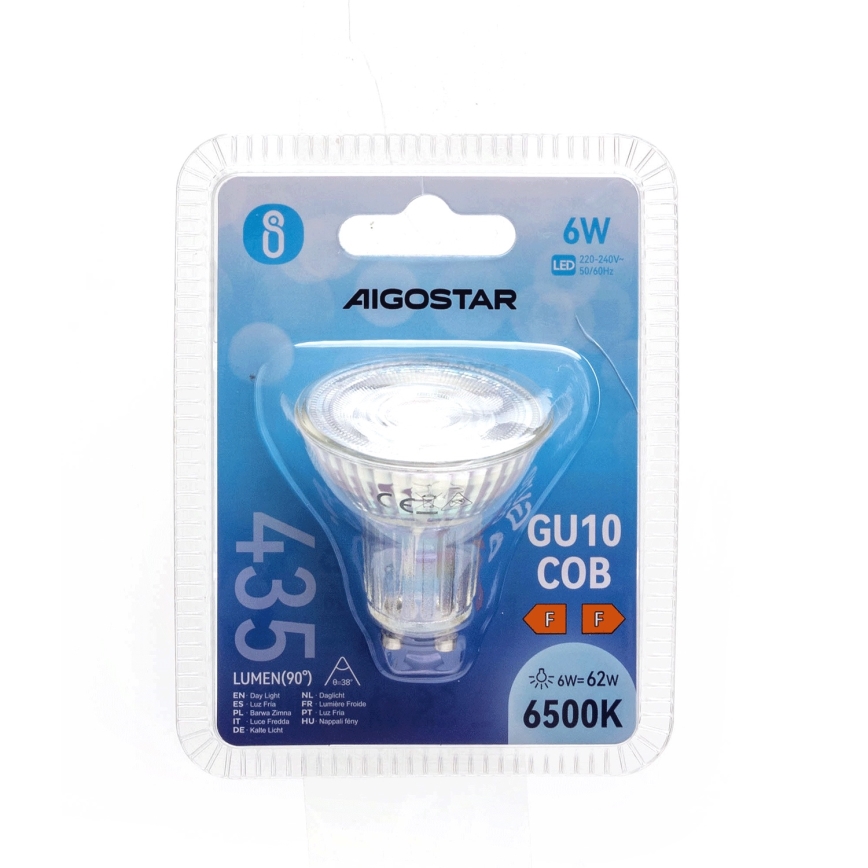 Bombilla LED GU10/6W/230V 6500K - Aigostar