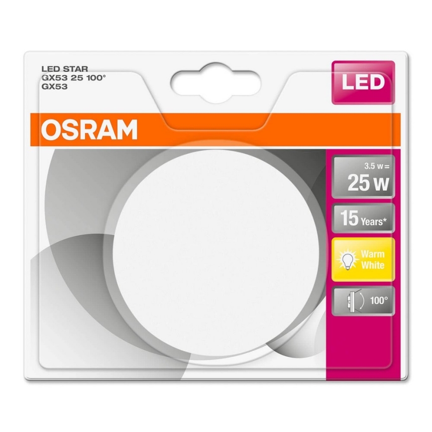Bombilla LED GX53/3,5W/230V 2700K - Osram