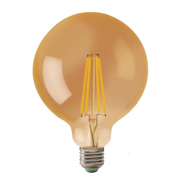 Bombilla LED LEDSTAR AMBER G125 E27/8W/230V 2200K