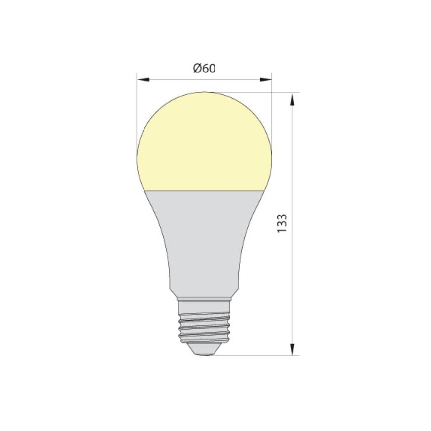 Bombilla LED LEDSTAR ECO A65 E27/20W/230V 4000K