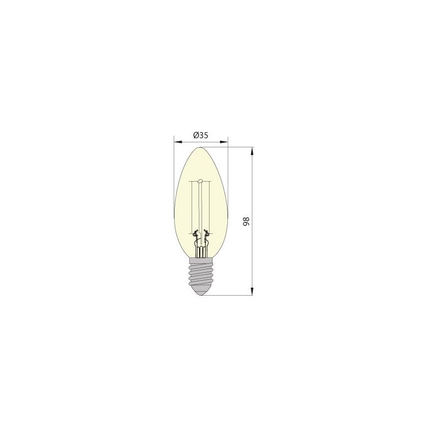 Bombilla LED LEDSTAR VINTAGE E14/5W/230V 4000K