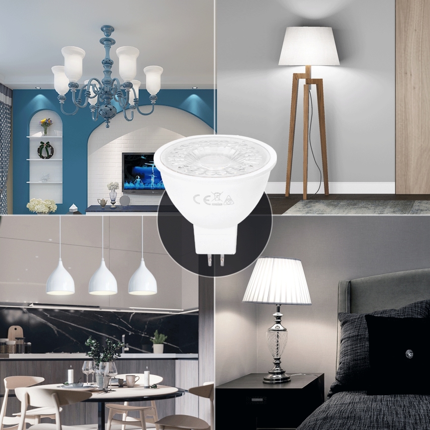 Bombilla LED MR16 GU5,3/6W/12V 6500K - Aigostar