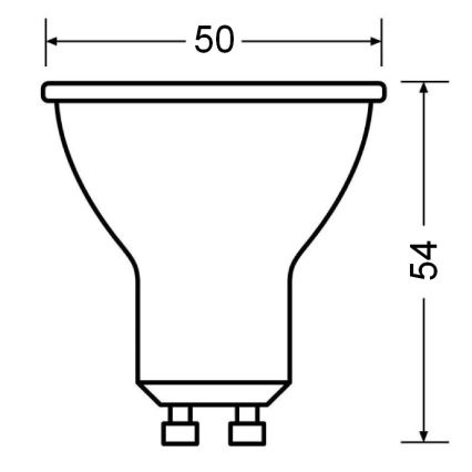 Bombilla LED PAR16 GU10/6,9W/230V 4000K