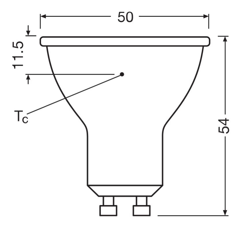 Bombilla LED PAR16 GU10/6,9W/230V 6500K - Osram