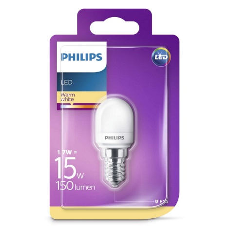 Bombilla LED para el frigorífico Philips E14/1,7W/230V 2700K