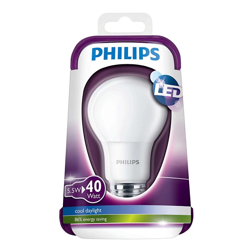 Bombilla LED Philips E27/5,5W/230V 6000K