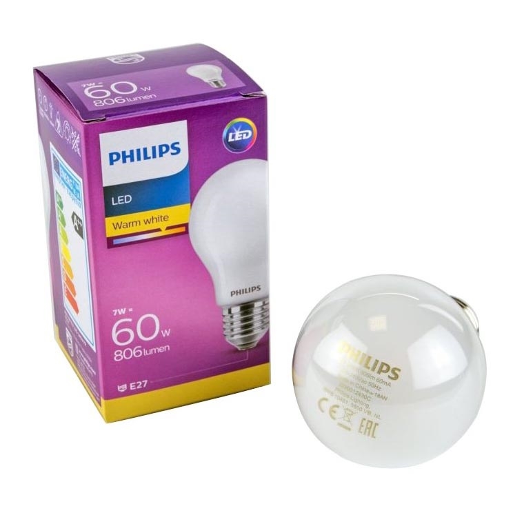 Bombilla LED Philips E27/7W/230V 2700K